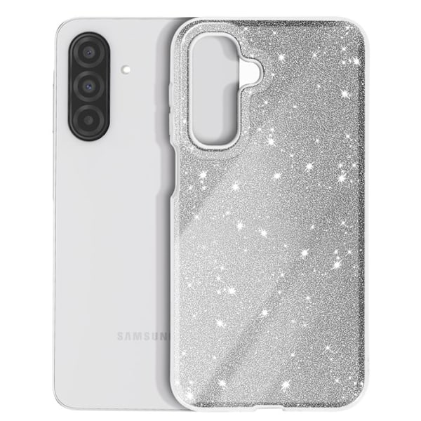 Glittrande Stöttålig Mobilskal för Samsung Galaxy A26 Silver Grå