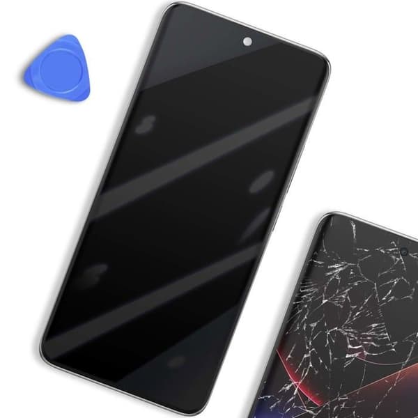 Komplett LCD-skärm - XIAOMI - Poco X7 - Silver - 5,5 tum - Skärmbyte Grå