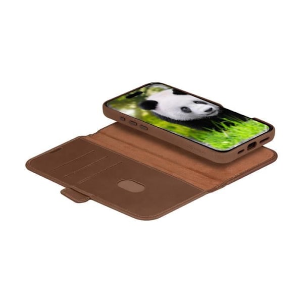 Étui Folio 2 in 1 - DBramante1928 - iPhone 16 - Yhteensopiva MagSafe - Nahka - Ruskea kastanj