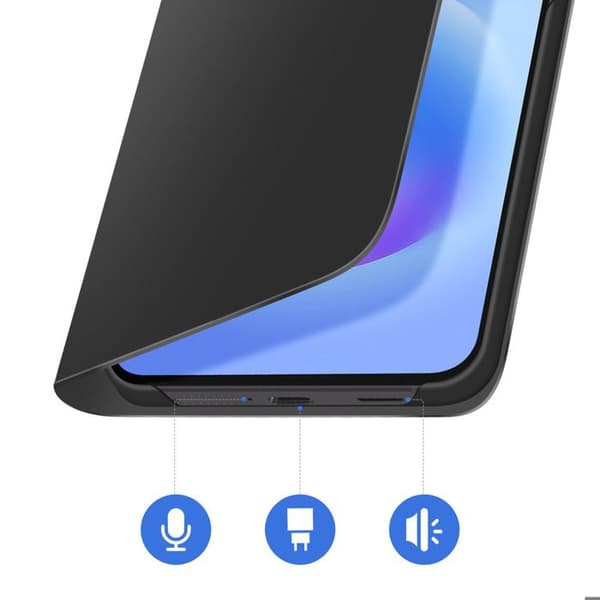 Flip Wallet-etui til Galaxy A57 med kortpladser Samsung Sort Svart