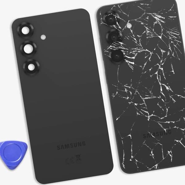 Batteri Cache - SAMSUNG - Galaxy S25 - Sort - Forudpåført Klæbende - Integreret Optisk Blok Svart