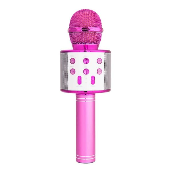 Mikrofoni Karaoké - AVIZAR - Langaton - Bluetooth 5.0 - Tallennus - Vaaleanpunainen Ros