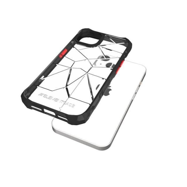 Element Case Special Ops X5 iPhone 14 - Mil-Spec pudotussuojaus (Läpinäkyvä/Musta) Lys/Mørk