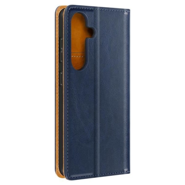 Lompakon suojus - AVIZAR - Samsung Galaxy S24 Plus - Aitoa nahkaa - Midnight Blue Blå