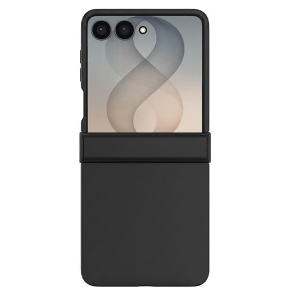 Samsung Galaxy Z Flip 8 Soft Touch Cover med Hængsel Sort Svart