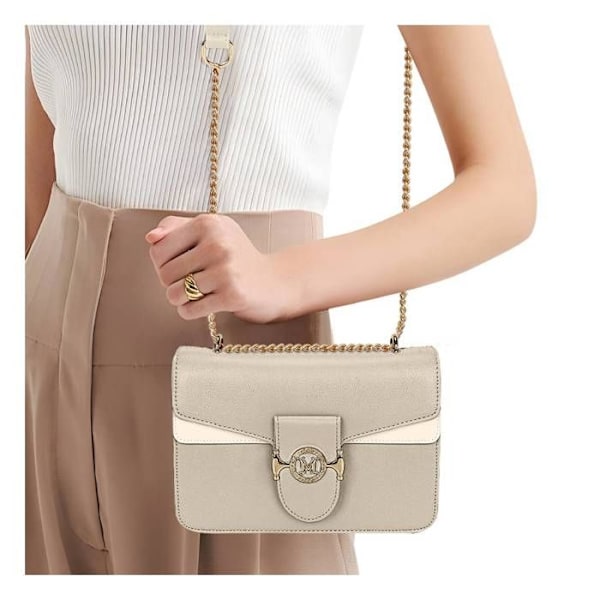 Elegant Gallantry Beige Axelsväska för Kvinna Beige