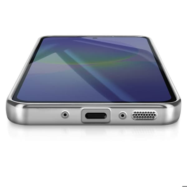 Cover til Galaxy A37 Kompatibel med MagSafe med Sølv Krom Kant Grå