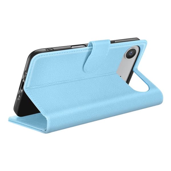 Pungetui - ZANAÉ - iPhone 17 Air - Lys blå - Video-understøttelse - Magnetisk flap Blå