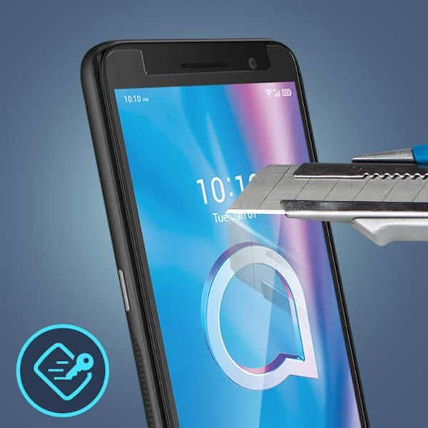 Skärmskydd - Alcatel - 1B 2020 - Härdat glas 9H - Transparent - Anti-fingeravtryck Klar vit