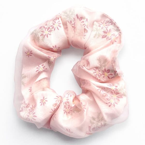 Chouchou - AVIZAR - Dubbel Drapé Blommig - Delikat Förkläde - Rosa - Bohémisk-Chic Rosa