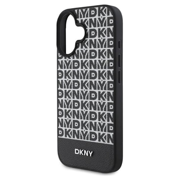 Skyddande skal för iPhone 16 Plus med MagSafe-bottenband DKNY svart Vit