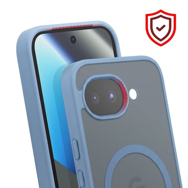 Cover til Google Pixel 10a Kompatibel med MagSafe Collection Frost Farve Lys Blå Blå