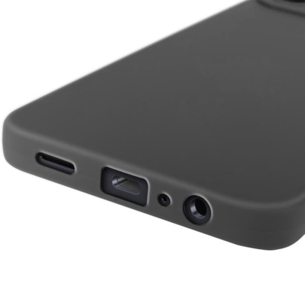 Skyddsfodral för Samsung Galaxy A06 Silikon Matt, Kamera Blockerad, Svart Svart