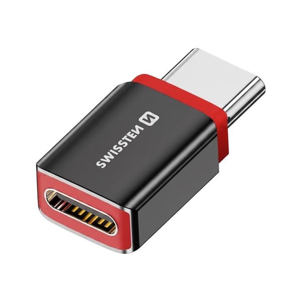 USB-C Data Blocker Anti-Hacking med Hurtig Opladning 240W Swissten Sort