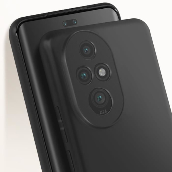 Fodral till Honor 200 Pro Silikon Matt Finish Soft Touch Black Svart