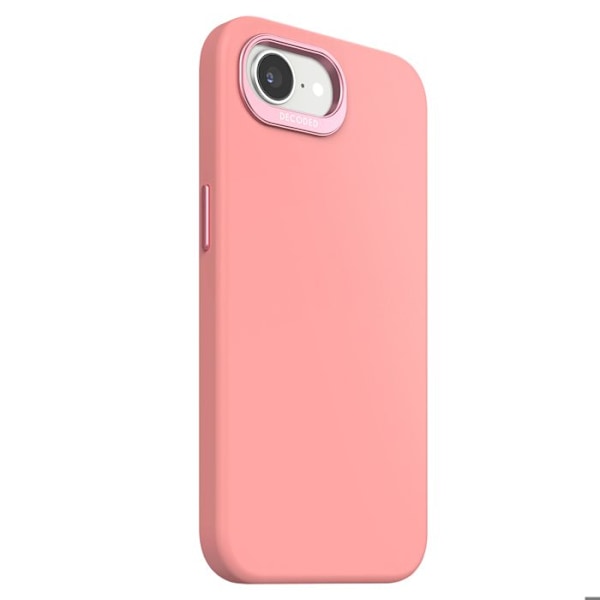 Coque pour iPhone 16e MagSafe Antimicrobe Soft Touch Decoded Rose Poudré Rosa
