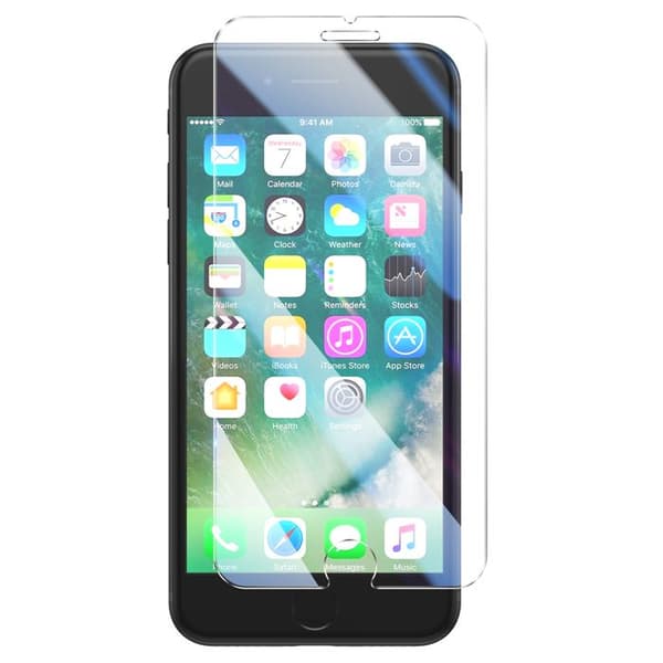 Härdat glas för iPhone SE 2022 / SE 2020 / 7 / 8, rep- och stötresistent, Mayaxess Transparent Vit
