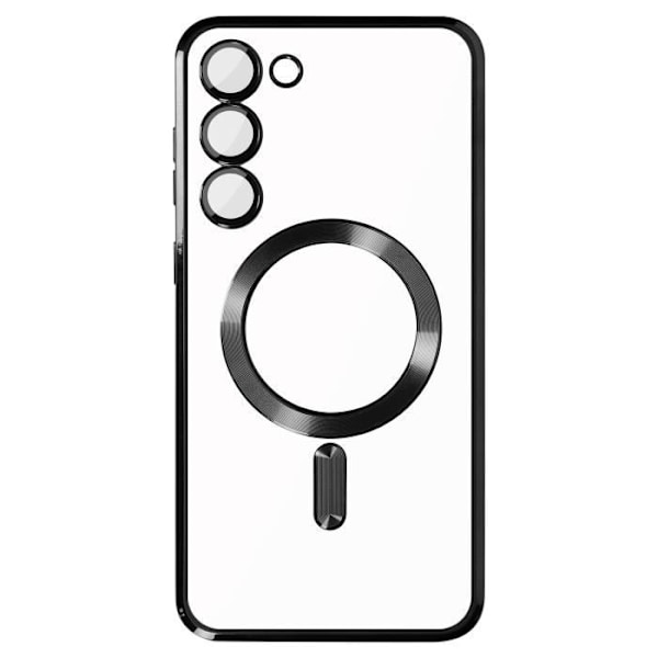AVIZAR Skyddsfodral till Samsung S23 - Genomskinlig / Svart - MagSafe-kompatibel Svart