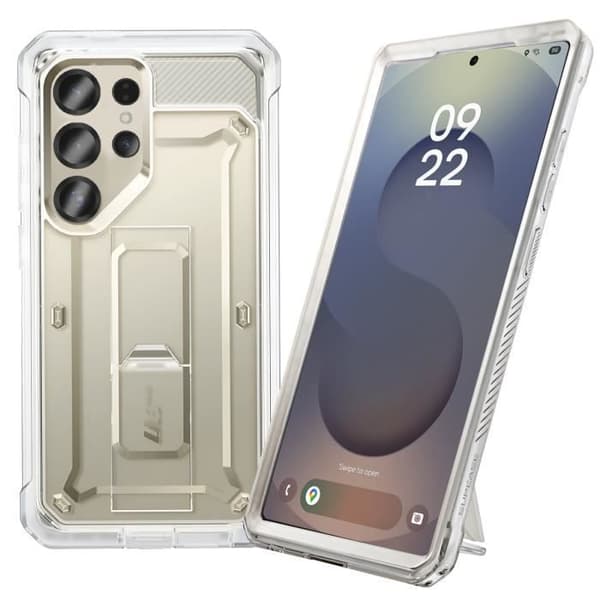 Coque Intégrale - Supcase - Samsung Galaxy S25 Ultra - Stötsäker - Stöd - Transparent Transparent