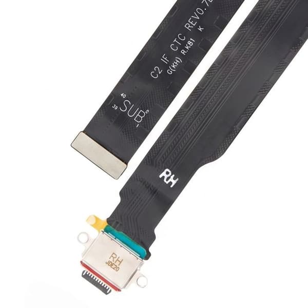 Opladerstik til Galaxy Note 20 Ultra Original Demonteret Samsung Sort Svart
