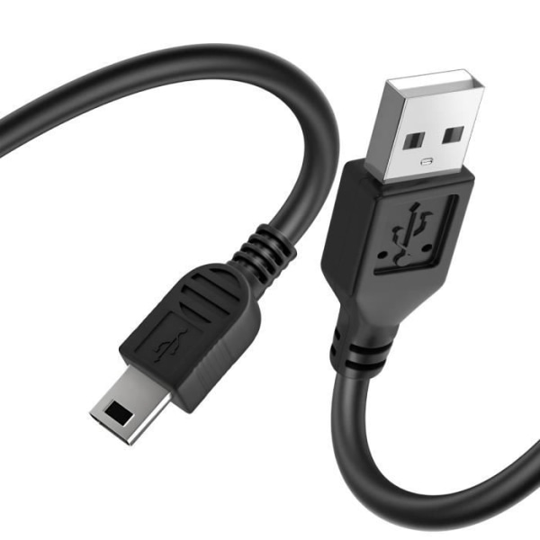 USB A til Mini USB-kabel DKE-2 Dataoverførsel 2m Sort Svart