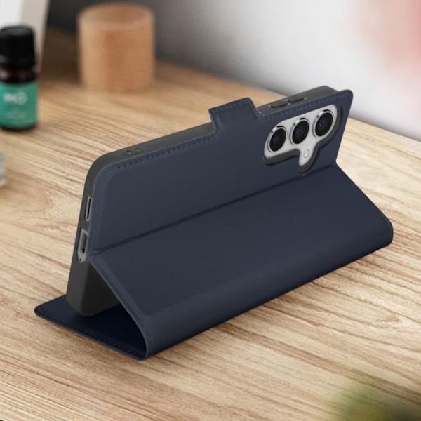Etui til Samsung Galaxy S24 - AVIZAR - Kortholder Video Support Slim Design - Blå Blå