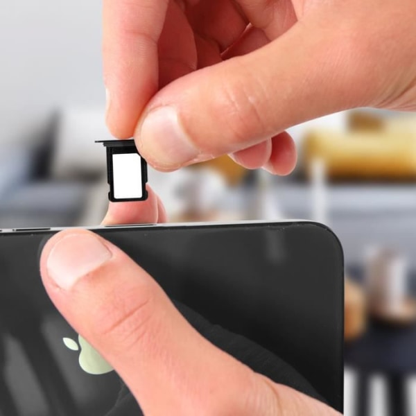 SIM-kortslot - Apple - iPhone 12 Pro - Nano SIM-plads - Grafit Sort Grafit Svart