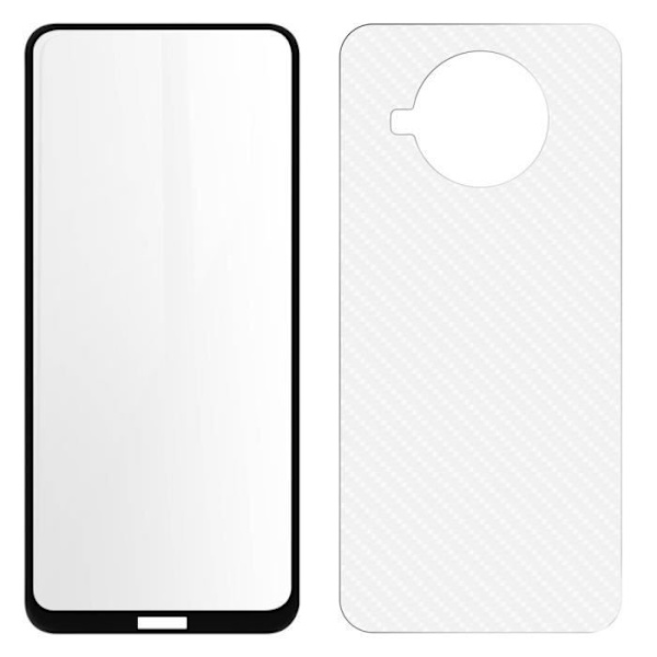 Skyddsfilm - AVIZAR - Nokia X20/X10 - Härdat glas - Flexibel - Ultratunn Svart vit
