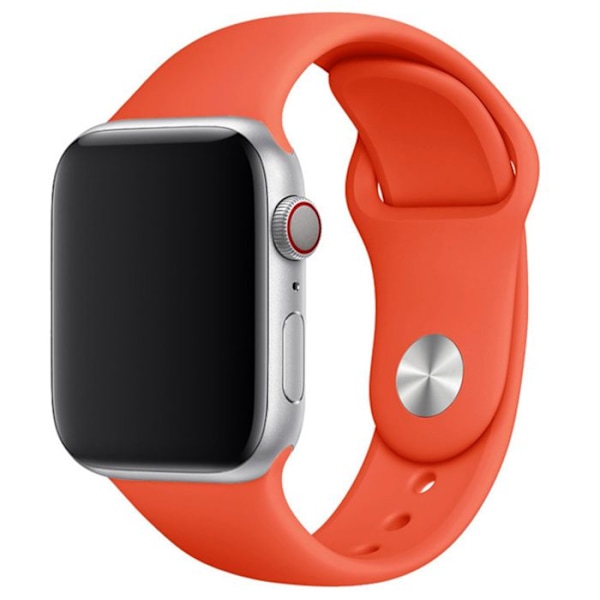 Armbånd til Apple Watch 38 / 40 / 41mm Sport i Silikone Devia Korail Orange
