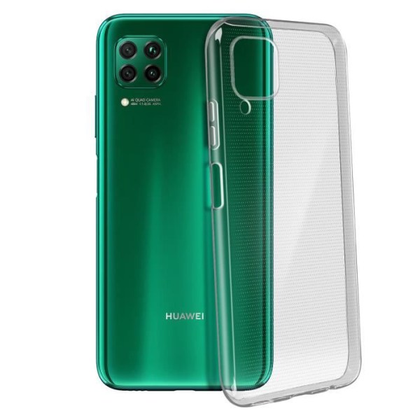 Huawei P40 Lite -kotelo, silikoni, joustava ja kestävä ultraohut läpinäkyvä valkoinen