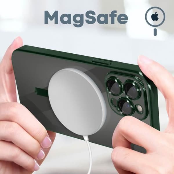 Coque - Apple - iPhone 13 Pro Max - Silikon - Grön - MagSafe Kompatibel Grön