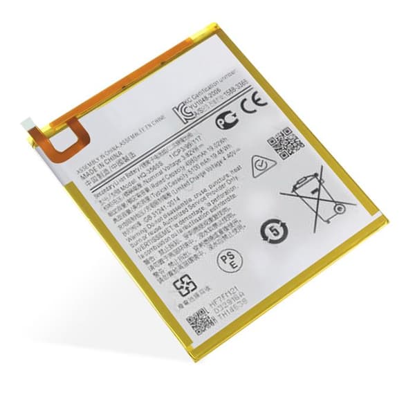 Internbatteri - AVIZAR - Samsung Tab A7 Lite - 5100mAh - Lithium Ion - Hvid Vit