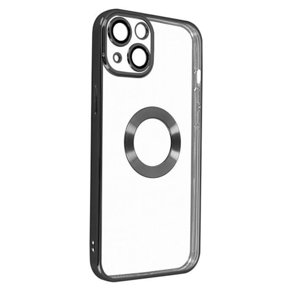 iPhone 13 kuori - ILMOITA - Jousto - Kirkas - Musta kromi - Optimaalinen suoja Transparent, svart krom