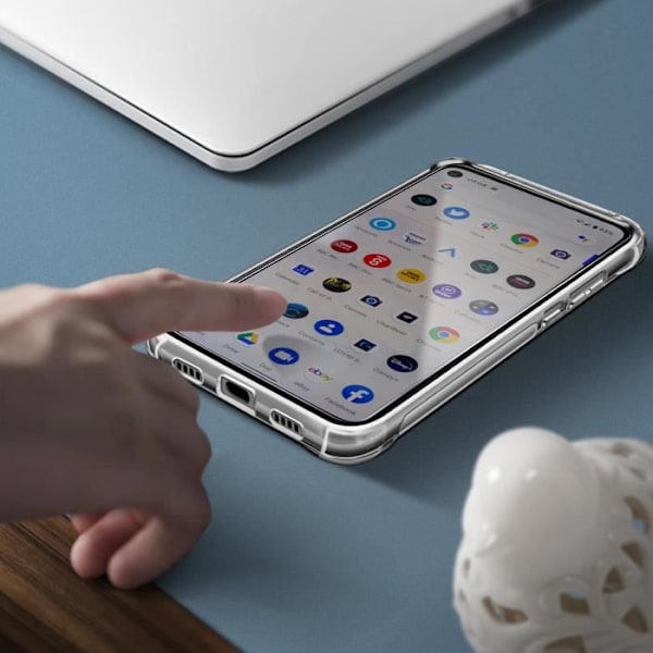 Pack Protection Google Pixel 4A mjukt fodral + transparent härdat glas