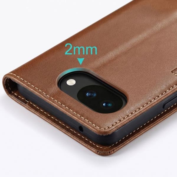 Etui til Google Pixel 10a Anti-RFID med støtte CaseMe Brun brun