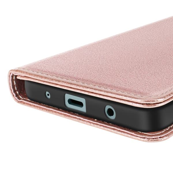 Plånboksfodral - Xiaomi - Redmi A5 - Roséguld - Video Stöd - Magnetflik Ros