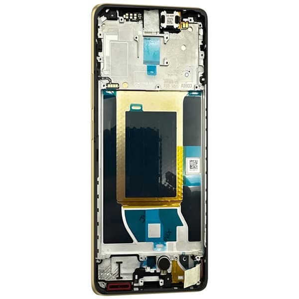 Fuldskærm - REALME - 14 Pro - AMOLED - Forudsamlet - Hvid / Sort Vit