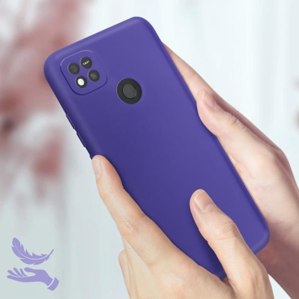 Xiaomi Redmi 10A Case Silikone Semi-stiv Soft-touch Fin Lilla Lila
