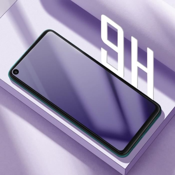 Näytönsuoja Xiaomi Redmi Note 9:lle Karkaistu lasi Anti-Blue Vaaleanmusta