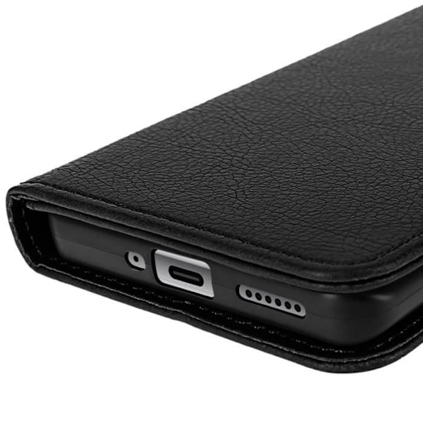 Redmi Note 14 Pro ja 14 Pro Plus Lompakko ja Tuki Musta Svart