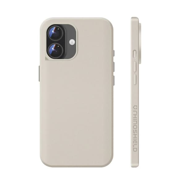 "Cover til iPhone 17 Model SolidX Stødabsorberende 3.5 m certificeret MIL-STD 810G Rhinoshield Beige" beige