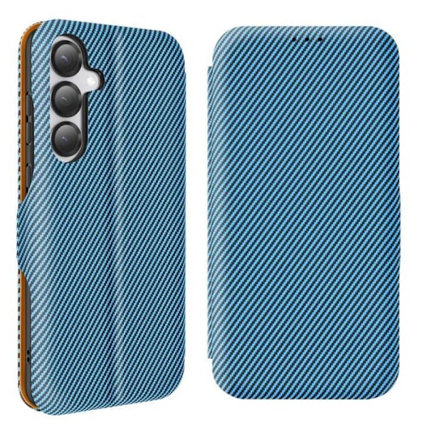 Samsung S25 Plus Hiilikuitukotelo Video Supportti ja Anti-RFID Sininen Sininen
