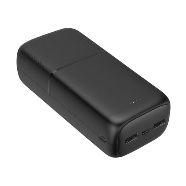 Eksternbatteri 30000 mAh 2x USB-porte og 1x USB-C 18W Kompakt Akashi Sort Svart