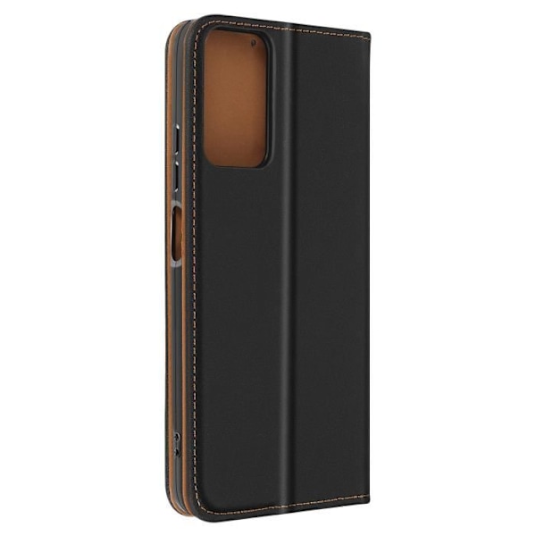 Taske til Xiaomi Redmi Note 12S - AVIZAR - Ægte læder - Kortholder - Sort Svart