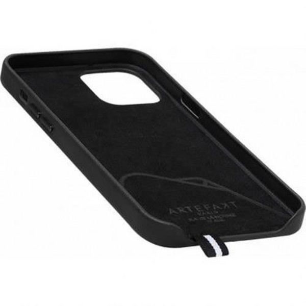 iPhone 12 Pro Max skyddsfodral i svart Elysée Artefakt läder - parisisk stil Svart