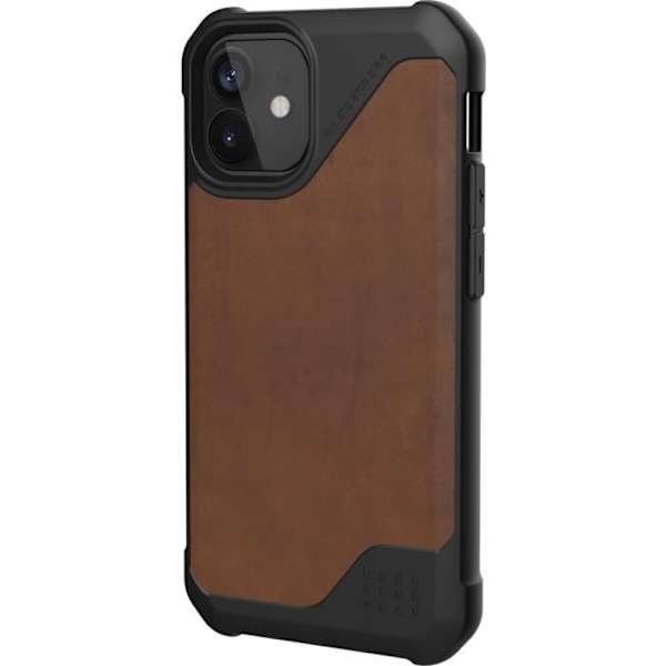 Coque - UAG - Metropolis LT - Kompatibel med iPhone 12 Mini - Brun Läder - Mjuk och lätt kastanj