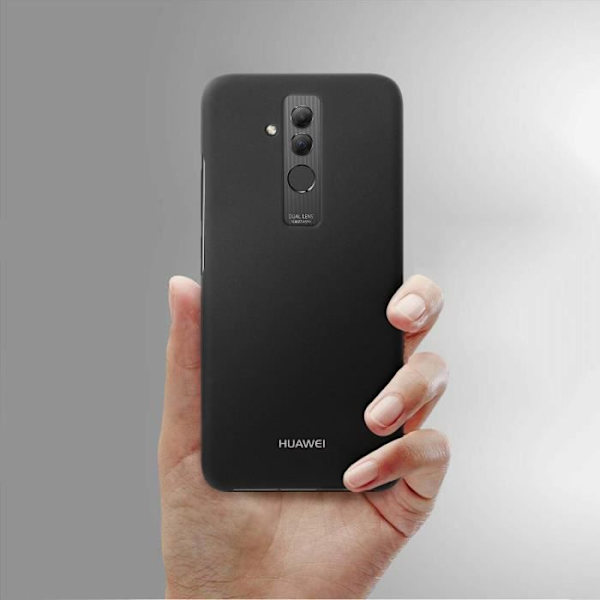Coque - Huawei - Mate 20 Lite - Hård Beskyttelse - Blank Finish - Sort Svart