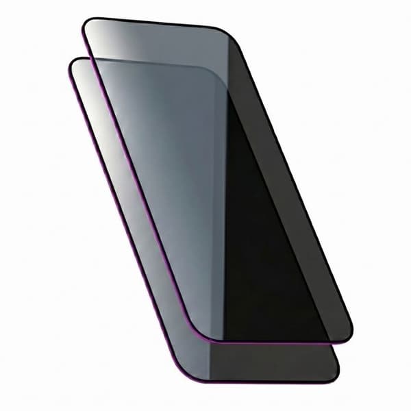 2-pack Härdat Glas för Galaxy S25 Antispion med Applicator 3mk Svart Transparent Svart