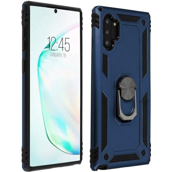 Coque - ILMOITTA KÄYTTÖÖN - Galaxy Note 10 Plus - Kaksiosainen - Jämäkkä ja Taipuisa - Videotuki Midnattsblå
