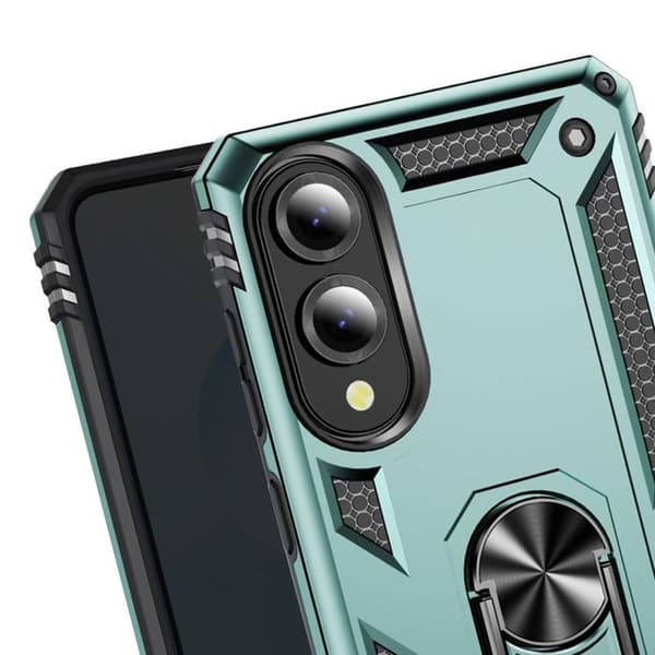 Coque - Samsung - Galaxy S25 Edge - Stødabsorberende - Støtte-ring - Lys Grøn Grön